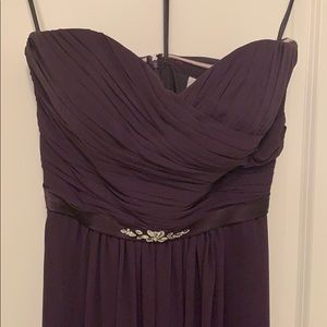 Sweetheart Neck Purple Floor Length Formal Dress